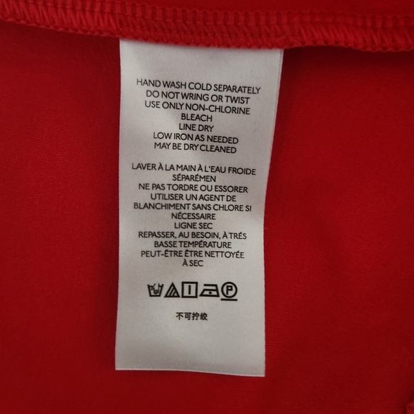 NWT Anthropologie | Maeve Neck Tie Shift Mini Holiday Dress in Red - Size S - Picture 11 of 12